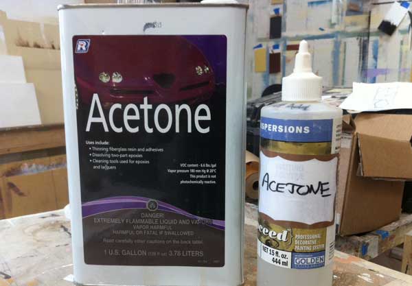 washing meth with acetone